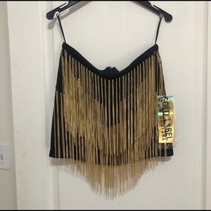 NWT Tiered Chain Skirt Size L